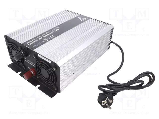 Converter: DC/AC; 1kW; Uout: 230VAC; Out: AC sockets 230V; -25÷55°C AZO DIGITAL AZO-UPS-2000SR