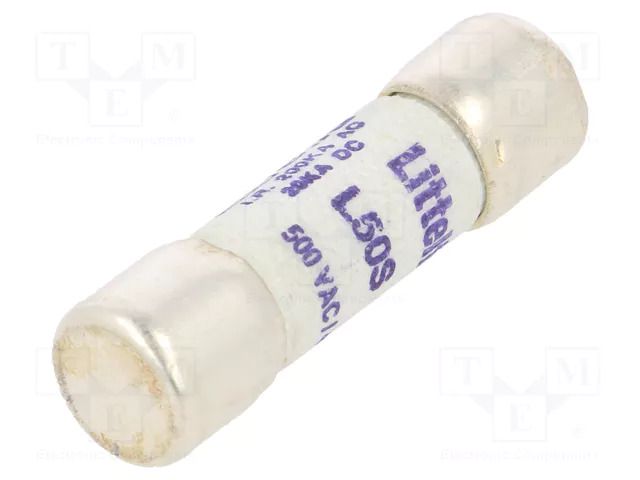 Fuse: fuse; 15A; 500VAC; cylindrical,industrial,semiconductor LITTELFUSE L50S015.T