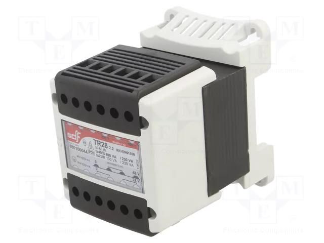 Transformer: mains; 100VA; 230VAC,400VAC; 24V; 48V; IP20 DF ELECTRIC DF-680100044