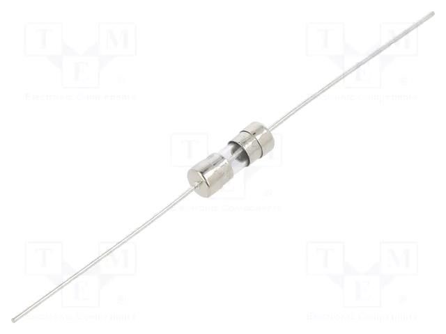 Fuse: fuse; 0.6A; 250VAC; quick blow; cylindrical,glass; 5x15mm BEL FUSE MJS-600-R