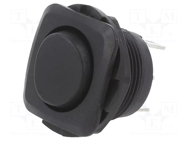 ROCKER; SP3T; Pos: 3; ON-OFF-ON; 10A/28VDC; black; none; RB; UL94V-2 SWITCH COMPONENTS RB1-1F-DC-2-B