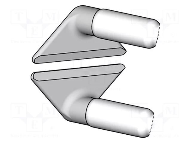 Tip; 12mm; flat blade; for thermal stripping of wires; 2pcs. JBC TOOLS JBC-W14012F