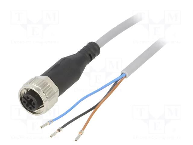 Cable: for sensors/automation; M12; PIN: 3; straight; 2.5m; plug FESTO NEBU-M12G5-K2.5LE3