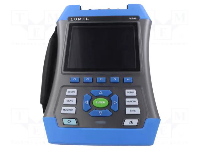 Meter: power quality analyser; LCD TFT 5,6"; Resolution: 640x480 LUMEL NP45-800M0