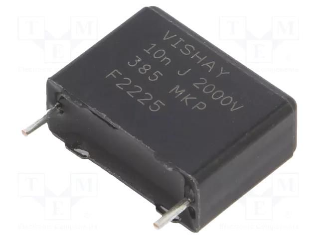 Capacitor: polypropylene; 10nF; 2kV; ±5%; 15mm VISHAY BFC238560103