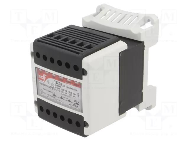 Transformer: mains; 100VA; 230VAC,400VAC,460VAC; 115V; 230V; IP20 DF ELECTRIC DF-680100012
