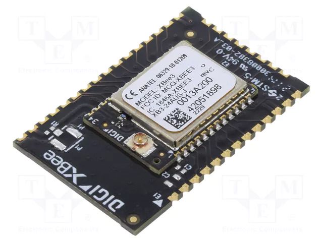 Module: RF; u.FL; XBee; 2.4GHz; I2C,SPI,UART; -103dBm; 8dBm; SMD DIGI INTERNATIONAL XB3-24AUS-J