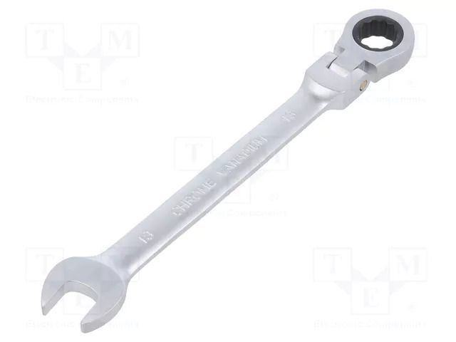 Wrench; combination spanner,with ratchet,with joint; 13mm PG TOOLS PG-T094