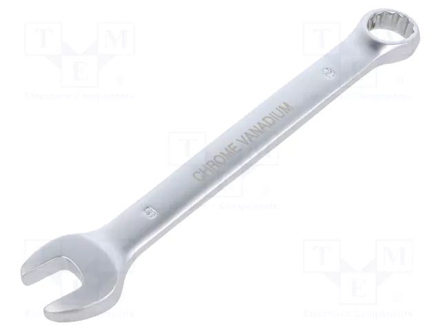 Wrench; combination spanner; 9mm; Chrom-vanadium steel; satin PG TOOLS PG-T101