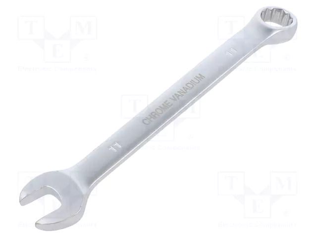 Wrench; combination spanner; 11mm; Chrom-vanadium steel; satin PG TOOLS PG-T103