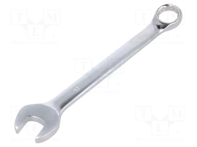 Wrench; combination spanner; 17mm; Chrom-vanadium steel; satin PG TOOLS PG-T109