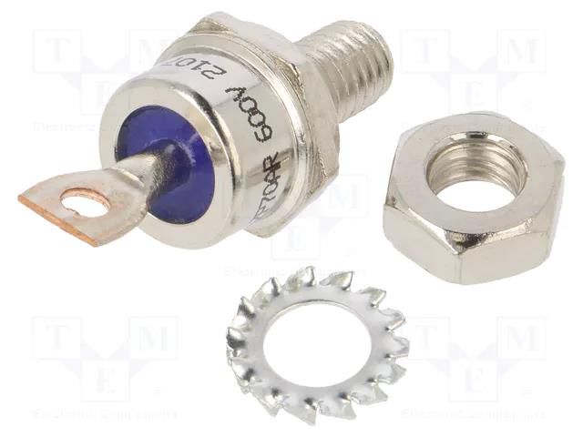 Diode: rectifying; 600V; 95A; anode to stud; DO203AB; M8x1,25; 1.2V HUAJING ZP70AR06V-HUA