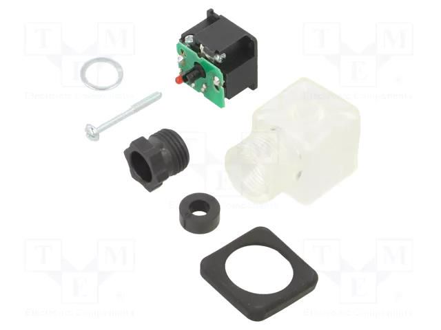 Accessories: plug for coil; IP65; natural (transparent); 230V DANFOSS 042N0265