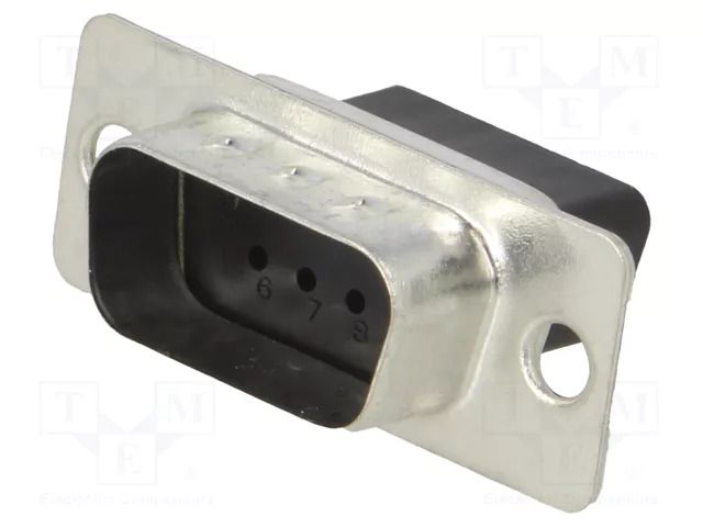 Connector: D-Sub; PIN: 9; plug; male; for cable; Type: w/o contacts Deltron AG DTS09PX