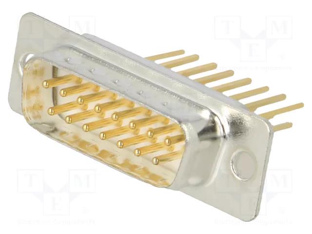 Connector: D-Sub; PIN: 15; socket; male; wrapped connections Deltron AG DTS15PW3/2