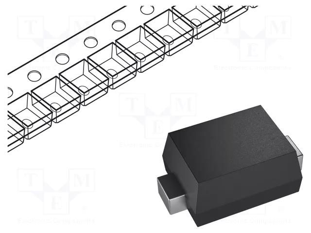 Diode: Zener; 100mW; 6.2V; SMD; reel,tape; SOD923; single diode; 1uA ROHM SEMICONDUCTOR CDZVT2R6.2B