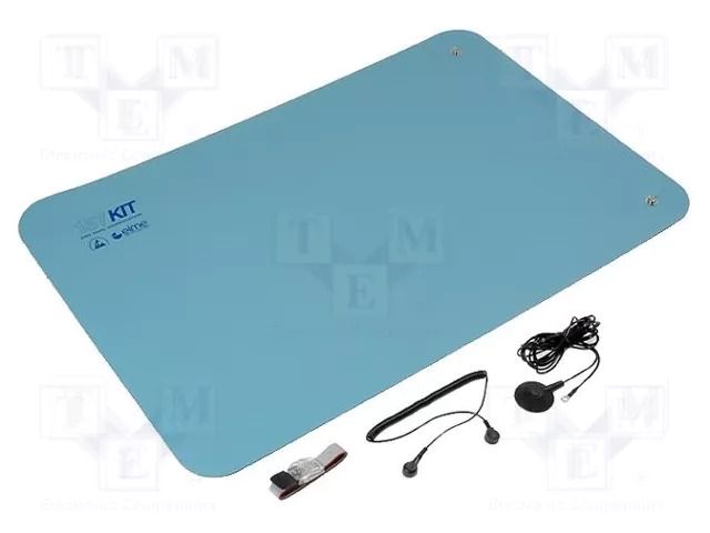 Mat: table set; ESD; L: 0.9m; W: 0.6m; Thk: 2mm; blue; 440°C ELME AS-B60X90BL