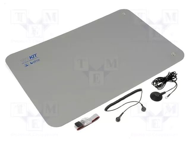 Mat: table set; ESD; L: 0.6m; W: 0.4m; Thk: 2mm; grey; 440°C ELME AS-BENCHMATGREY