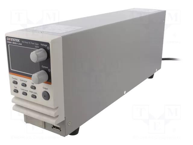 Power supply: programmable laboratory; Ch: 1; 0÷800VDC; 1.44A GW INSTEK PSW800-1.44