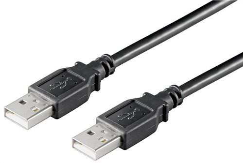 USB 2.0 Hi-Speed Cable 5 m, black, 5 m - USB 2.0 male (type A) > USB 2.0 male (type A) 93595