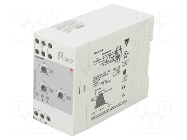 Module: softstart; Usup: 230÷400VAC; for DIN rail mounting; IP20 CARLO GAVAZZI RSE4012-B