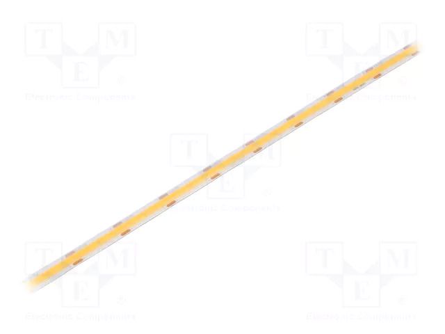 COB LED tape; white warm; LED/m: 480; 8mm; IP65; 8W/m; CRImin: 90 WISVA OPTOELECTRONICS HH-30KG-480FAB-COB