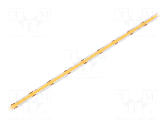 COB LED tape; white warm; LED/m: 480; 8mm; IP20; 8W/m; CRImin: 90 WISVA OPTOELECTRONICS HH-30KG-480FNB-COB