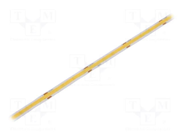 COB LED tape; white neutral; LED/m: 480; 8mm; IP20; 8W/m; CRImin: 90 WISVA OPTOELECTRONICS HH-40KG-480GNB-COB