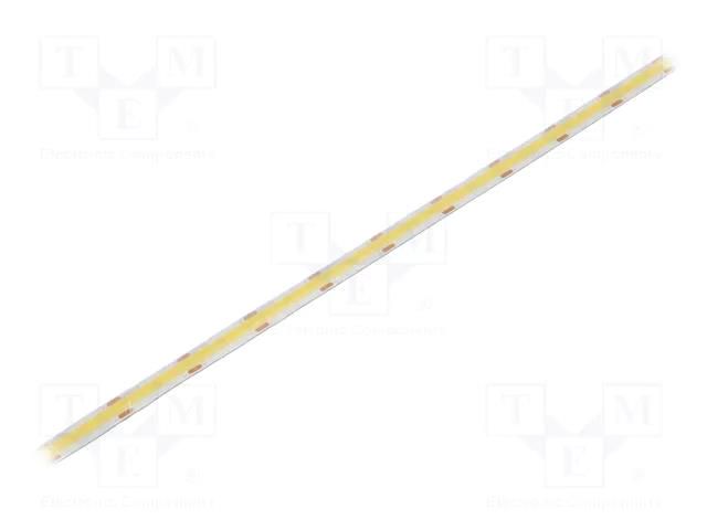 COB LED tape; white cold; LED/m: 320; 8mm; IP65; 8W/m; CRImin: 90 WISVA OPTOELECTRONICS HH-65KG-320FAB-COB