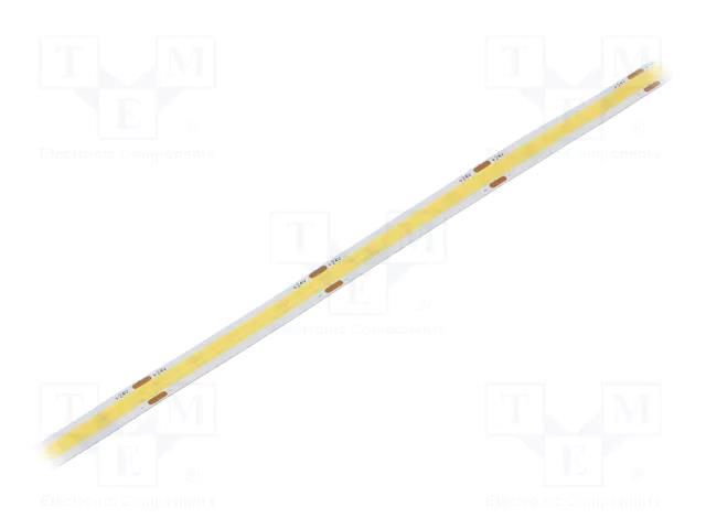 COB LED tape; white cold; LED/m: 320; 8mm; IP20; 8W/m; CRImin: 90 WISVA OPTOELECTRONICS HH-65KG-320GNB-COB