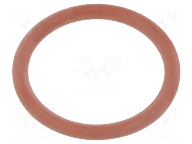 O-ring gasket; VMQ; Thk: 1.5mm; Øint: 12mm; M16; red; -60÷250°C HUMMEL HUMMEL-1321160059