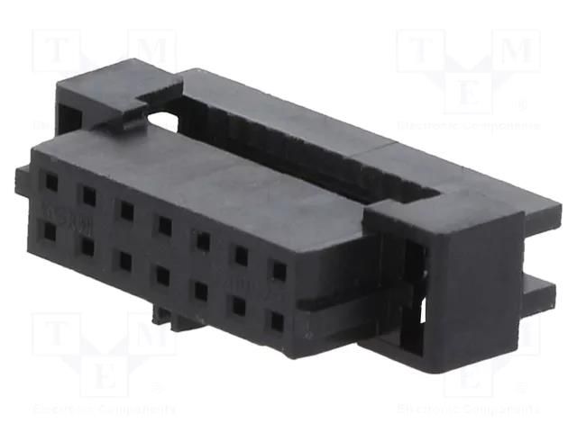 Connector: wire-wire/PCB; plug; female; PIN: 14; Milli-Grid; IDC; 1A MOLEX MX-87568-1444