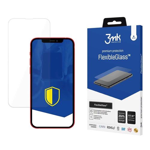 Tempered glass for iPhone 13 Pro / iPhone 13 hybrid flexi 7H from the 3mk FlexibleGlass series, 3mk Protection 5903108435246 5903108435246