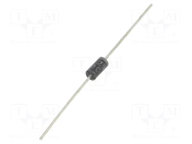 Diode: rectifying; THT; 400V; 2A; Ammo Pack; Ifsm: 70A; DO15; 150ns DC COMPONENTS BY298-DC