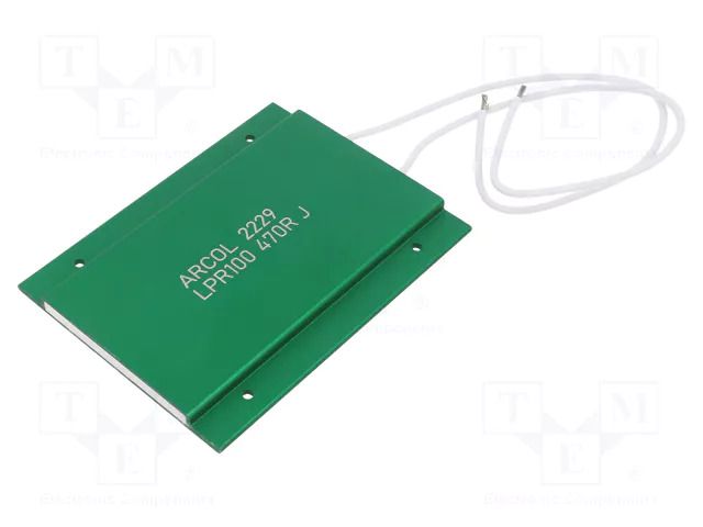 Resistor: power; screw; 470Ω; 100W; ±5%; LPR; 100x75x5.7mm ARCOL/OHMITE LPR100-470R-J