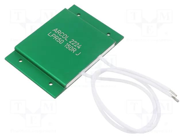 Resistor: power; screw; 150Ω; 50W; ±5%; LPR; 50x75x5.7mm ARCOL LPR50-150R-J