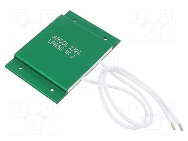 Resistor: power; screw; 1kΩ; 50W; ±5%; LPR; 50x75x5.7mm ARCOL/OHMITE LPR50-1K-J