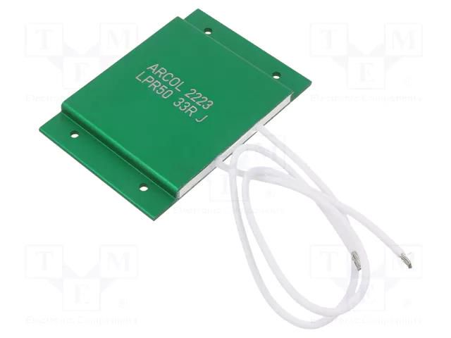 Resistor: power; screw; 33Ω; 50W; ±5%; LPR; 50x75x5.7mm ARCOL LPR50-33R-J