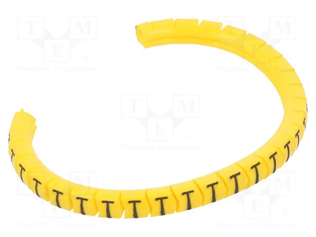 Markers; Marking: T; 1.3÷3mm; PVC; yellow; -30÷60°C; leaded; PA-02 PARTEX PA-02003PV40.T