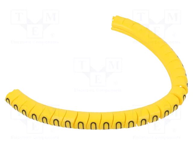 Markers; Marking: O; 2.5÷5mm; PVC; yellow; -30÷60°C; leaded; PA-1 PARTEX PA-10003PV40.O