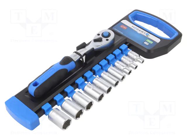 Wrench-set; 6-angles,socket spanner; 1/4"; 11pcs. HÖGERT TECHNIK HT1R334