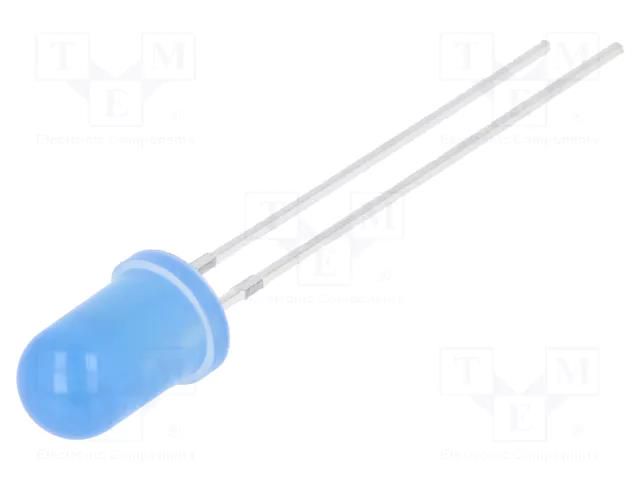 CRLED; blue; 5mm; 3000mcd; 30°; Front: convex; 12VDC; No.of term: 2 OPTOSUPPLY OSB5SA5A34A-CR14