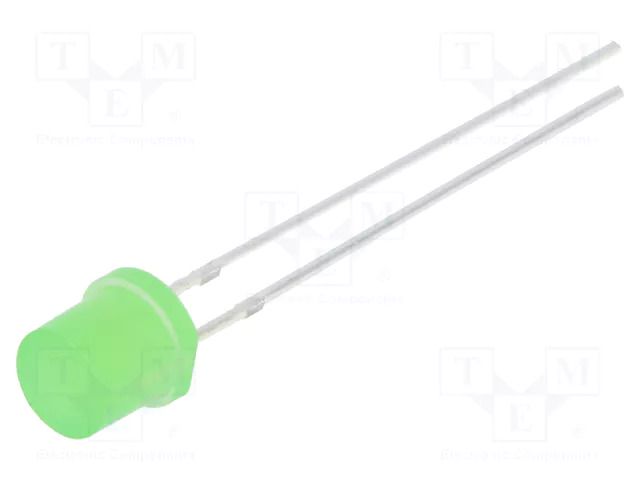LED; yellow green; 5mm; 330mcd; 140°; Front: flat; 1.8÷2.6VDC OPTOSUPPLY OSG8HA57E4A