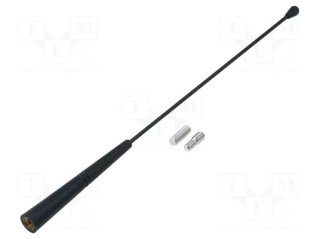 Antenna mast; 280mm; M5,M6; inside; Ford,Peugeot,Renault; black PER.PIC. A00101