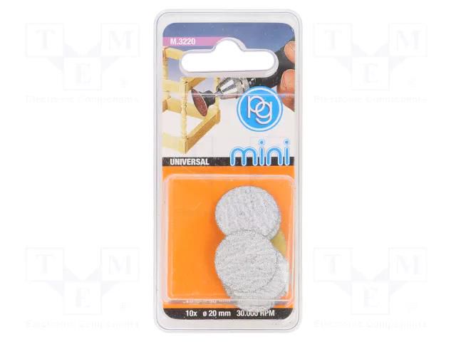 Sanding plate; Granularity: 100; for rust removal,wood,plastic PG MINI PG-M3220