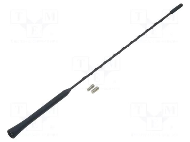 Antenna mast; 0.395m; M5,M6; inside; universal; black PER.PIC. A00106