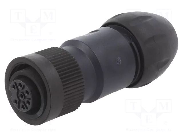 Connector: circular; 250V; 10A; PIN: 7; plug; female; screw terminal BINDER 99-4218-300-07