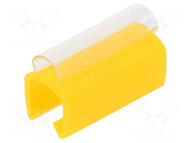 Markers; Marking: empty; 5÷6.2mm; PVC; yellow; -30÷60°C; push-in PARTEX PTC40015A4