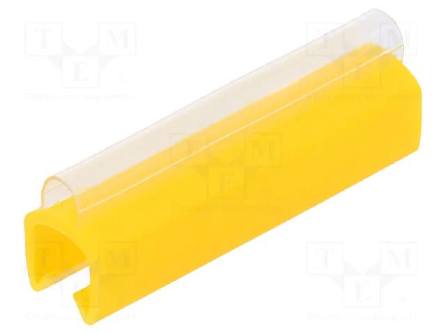 Markers; Marking: empty; 5÷6.2mm; PVC; yellow; -30÷60°C; push-in PARTEX PTC40030A4