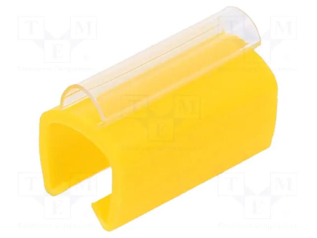 Markers; Marking: empty; 6÷7.2mm; PVC; yellow; -30÷60°C; push-in PARTEX PTC50015A4